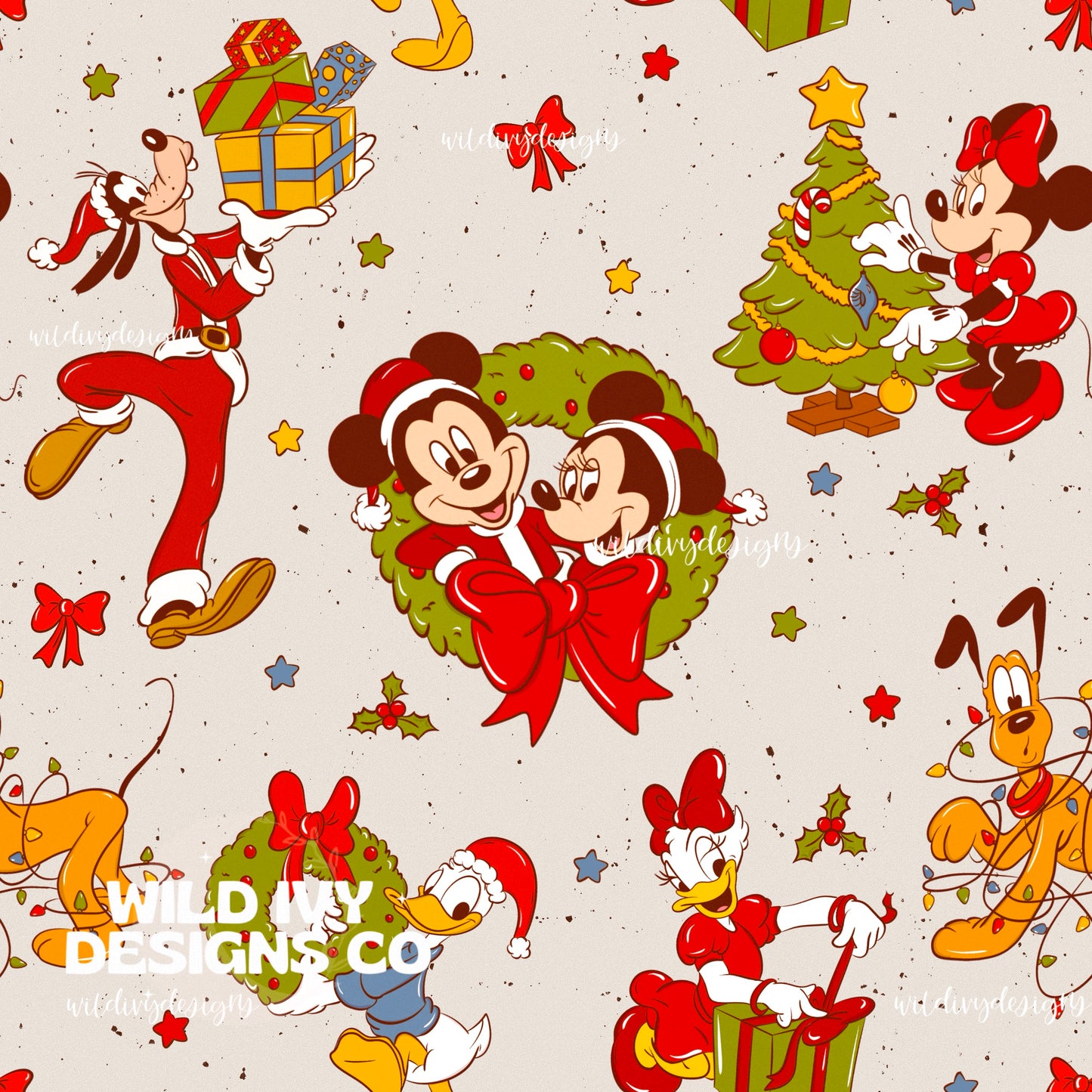 Christmas Magical Friends RETRO RED