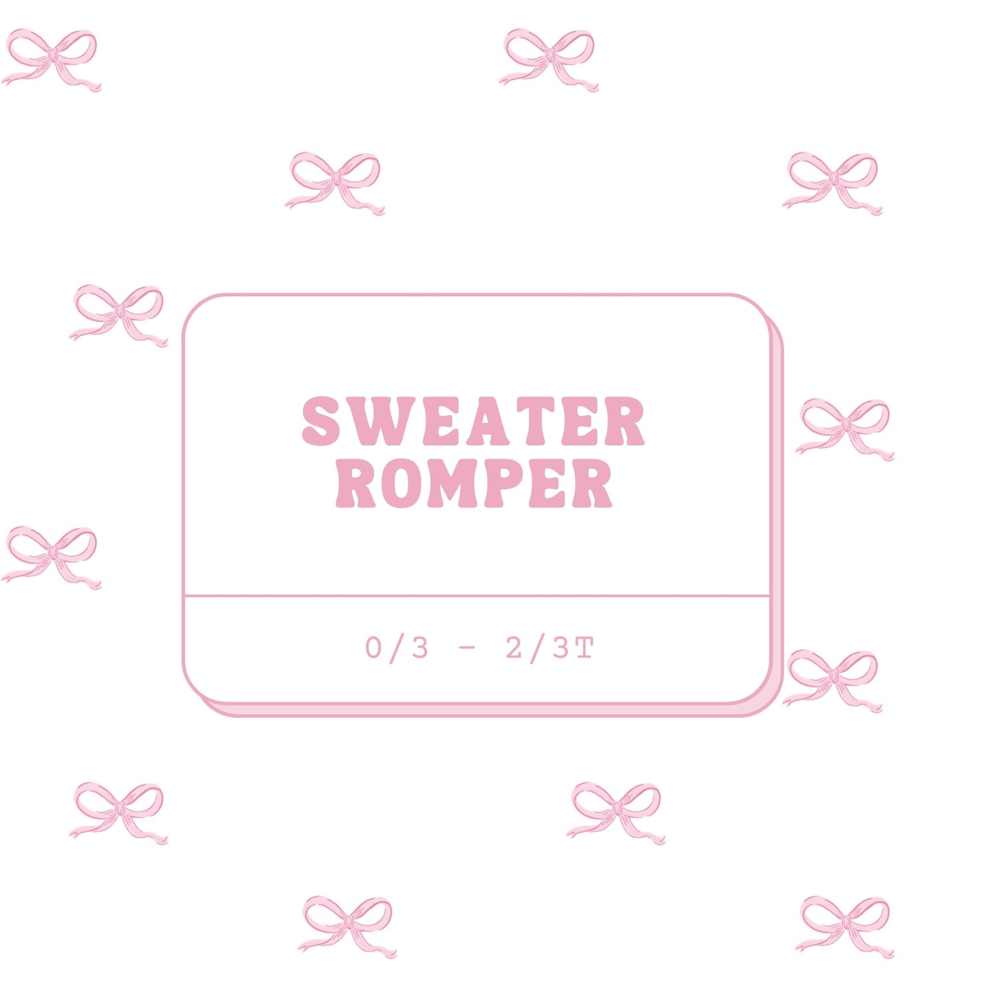 Sweater Rompers (coquette)