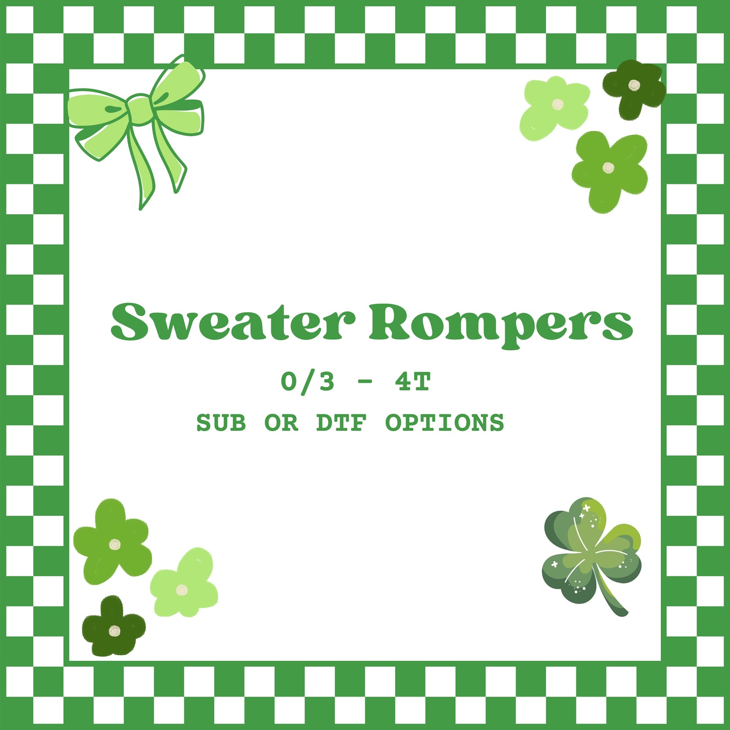 Sweater Rompers (ST PATTYS)