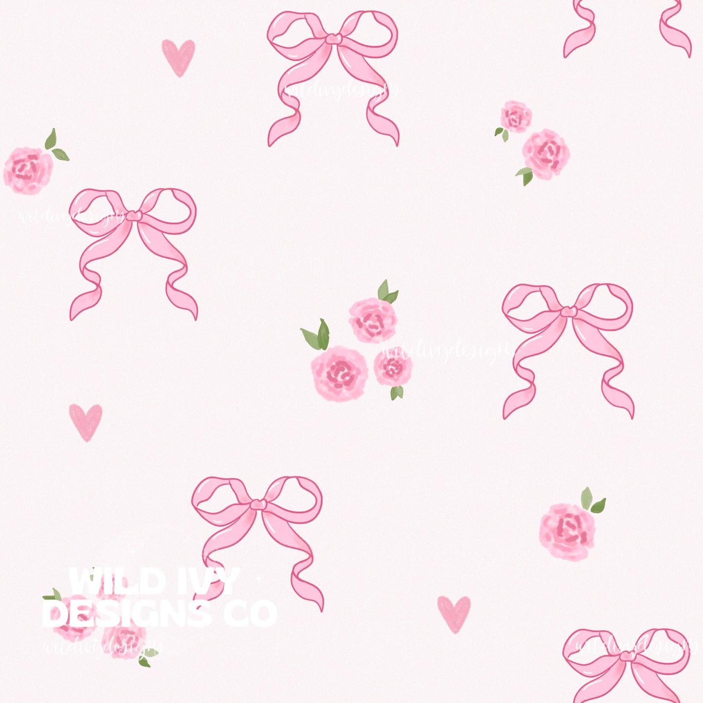 Spring Pink Bow Cords (stripes & regular)