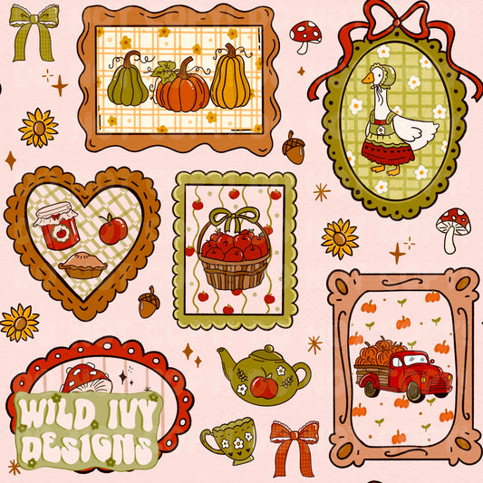 COTTAGE FALL GOOSE FRAMES (4 COLORS)