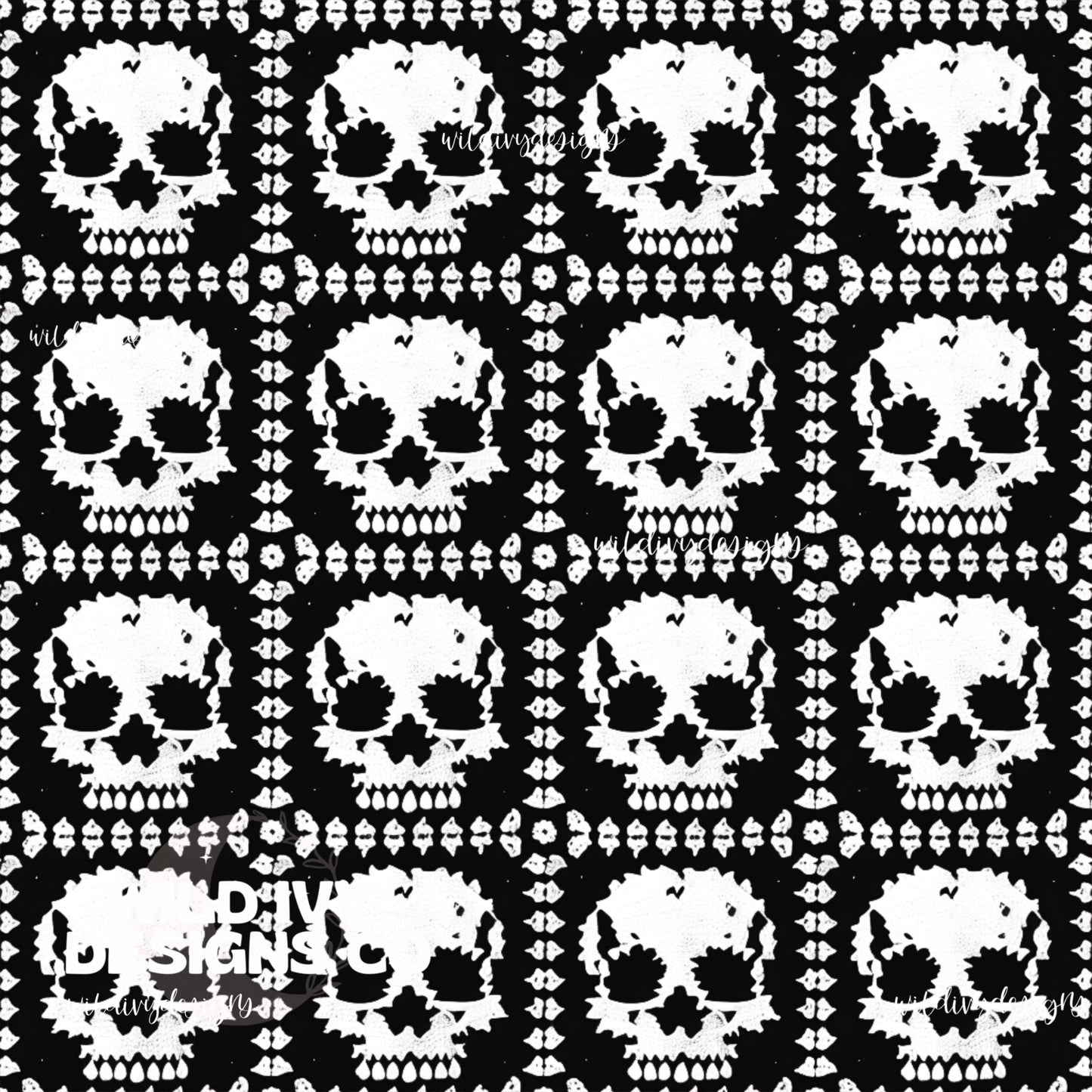 Crochet Skull Granny Squares