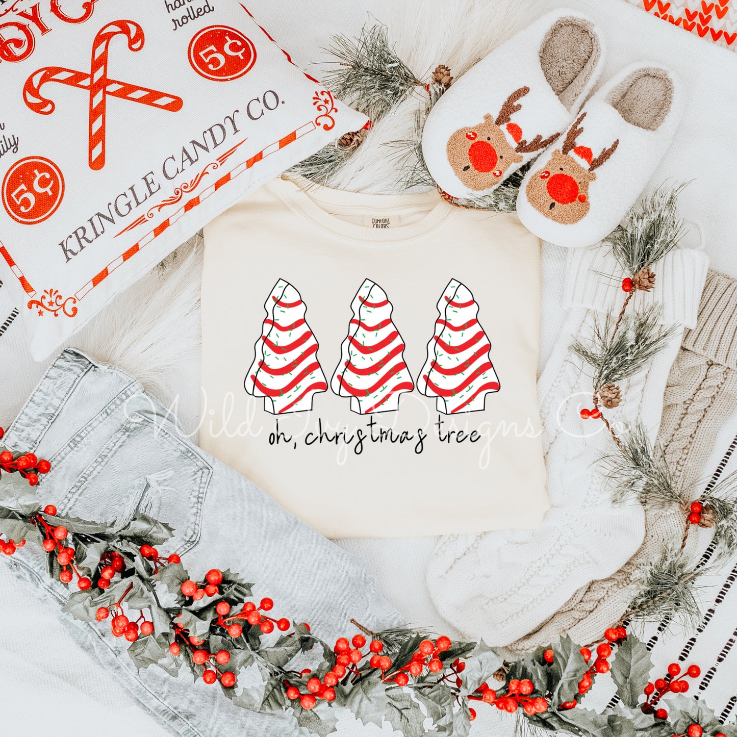 Oh Christmas Cakes (black cursive)