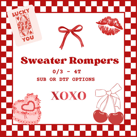 Sweater Rompers (VDAY)