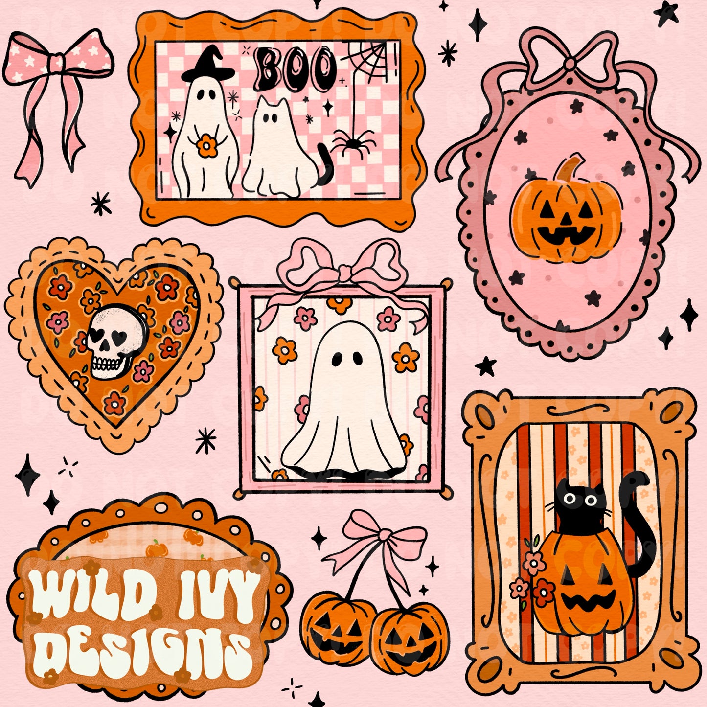 HALLOWEEN FRAMES (4 COLORS)