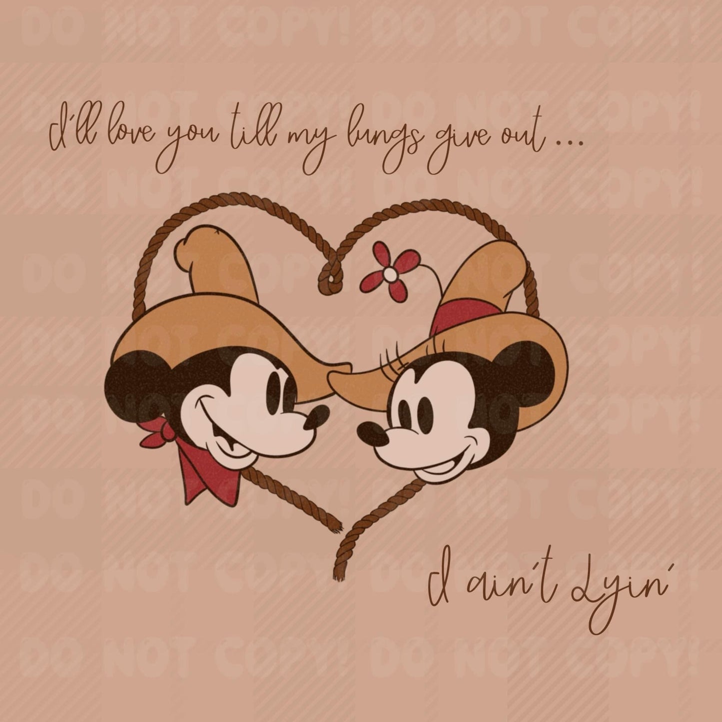 I Ain’t Lyin Mouse Couple PNG