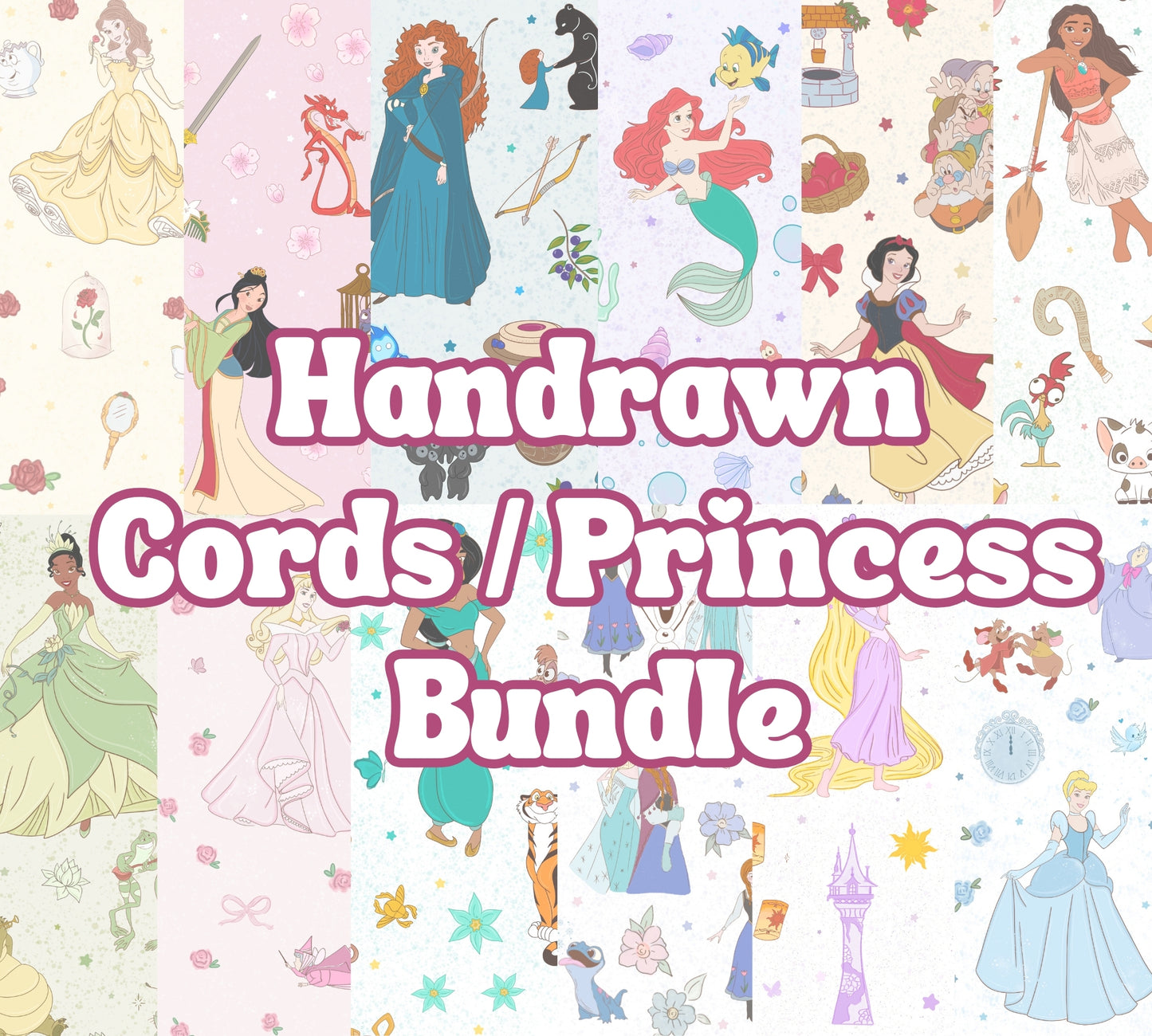 Handrawn Princess / Cords Only Bundle