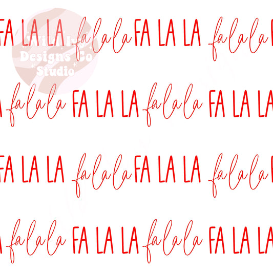 FaLaLa (white / red letters)