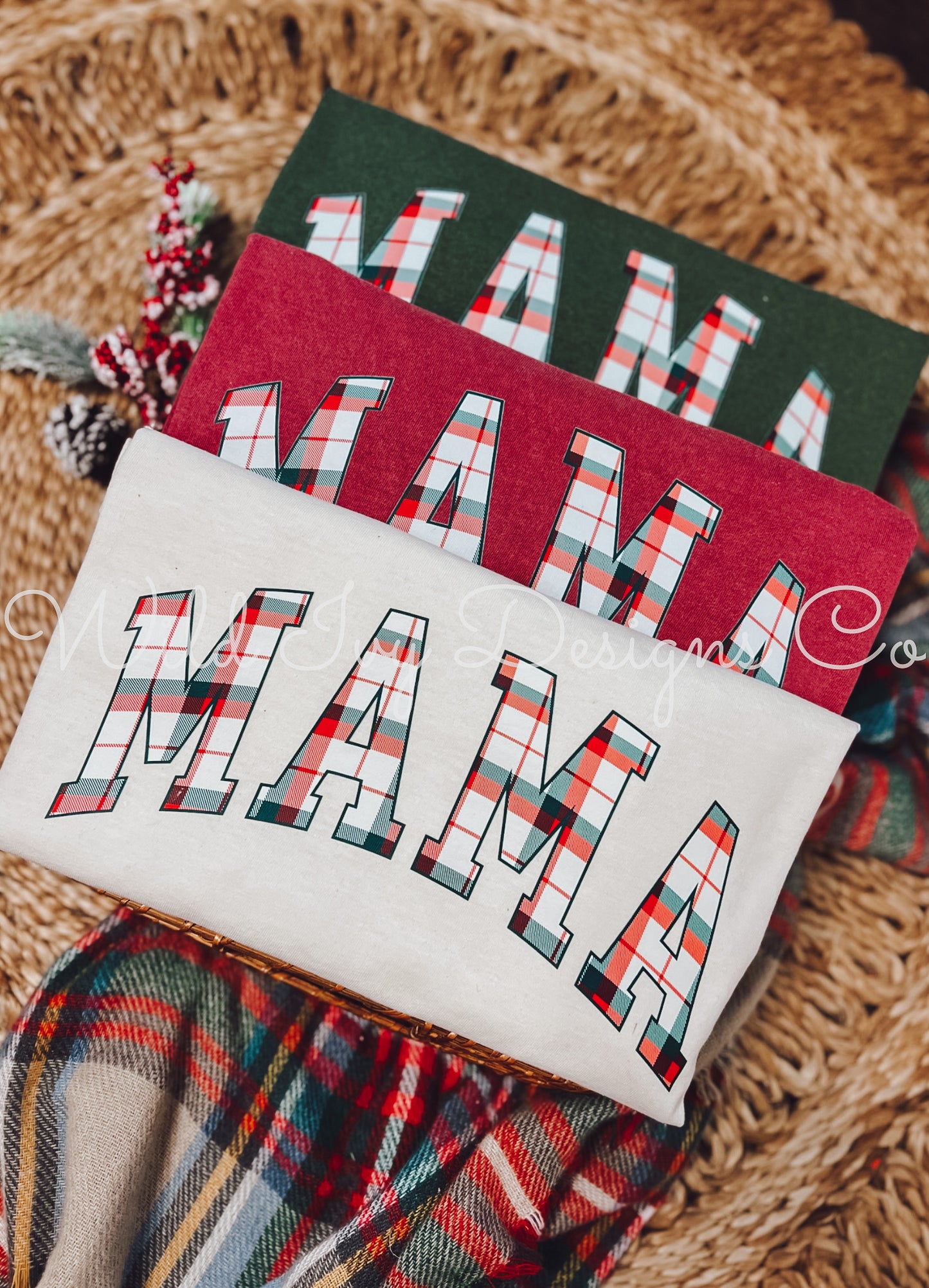 MAMA Christmas Gingham
