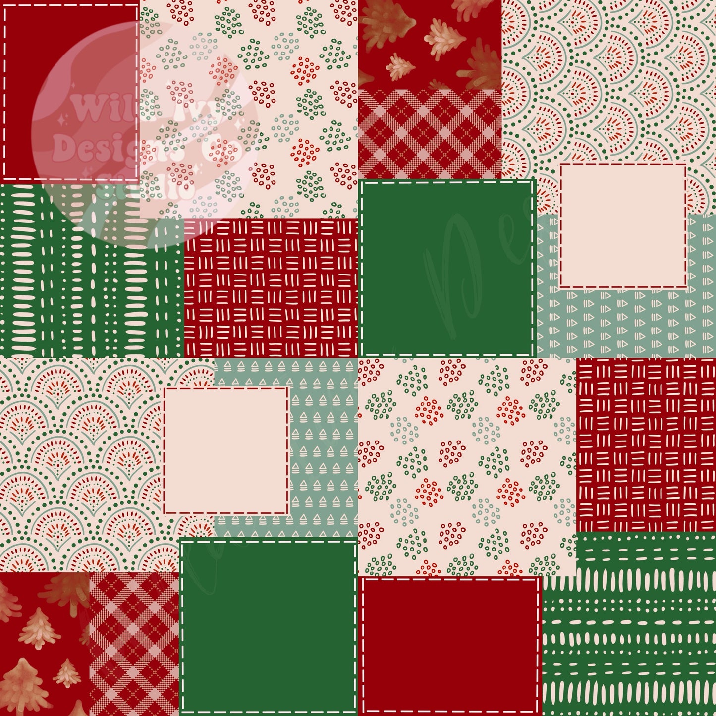 Traditional Colors Holiday Patchwork