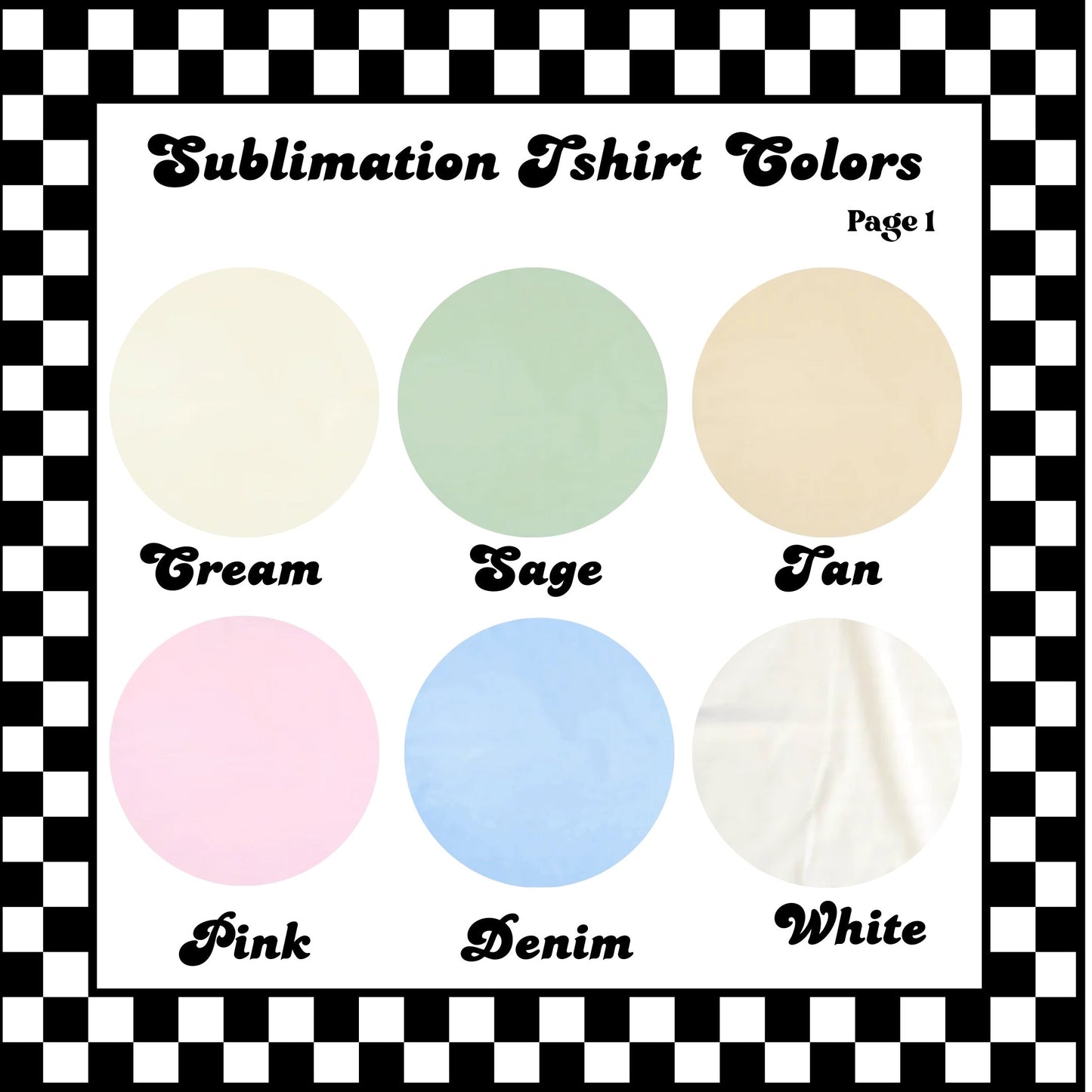 Sublimation T-shirts (REPS PICK)