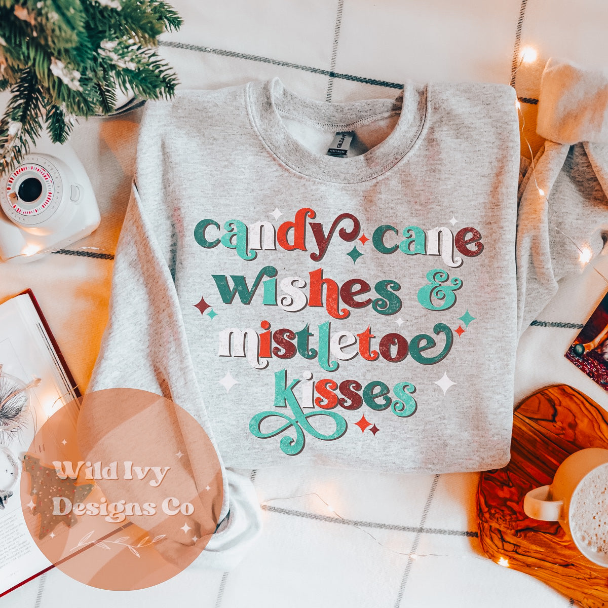 Candy Cane wishes & mistletoe kisses