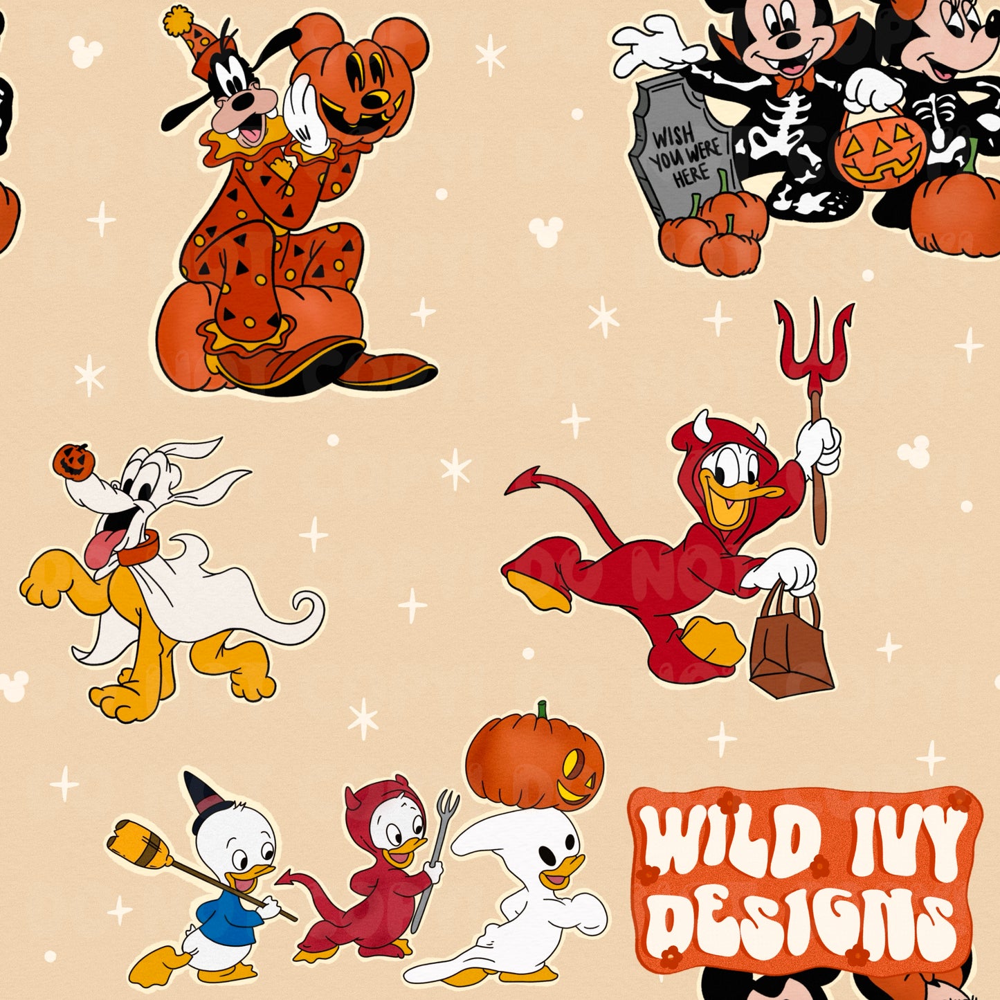 Magical Halloween Friends (4 COLORS)
