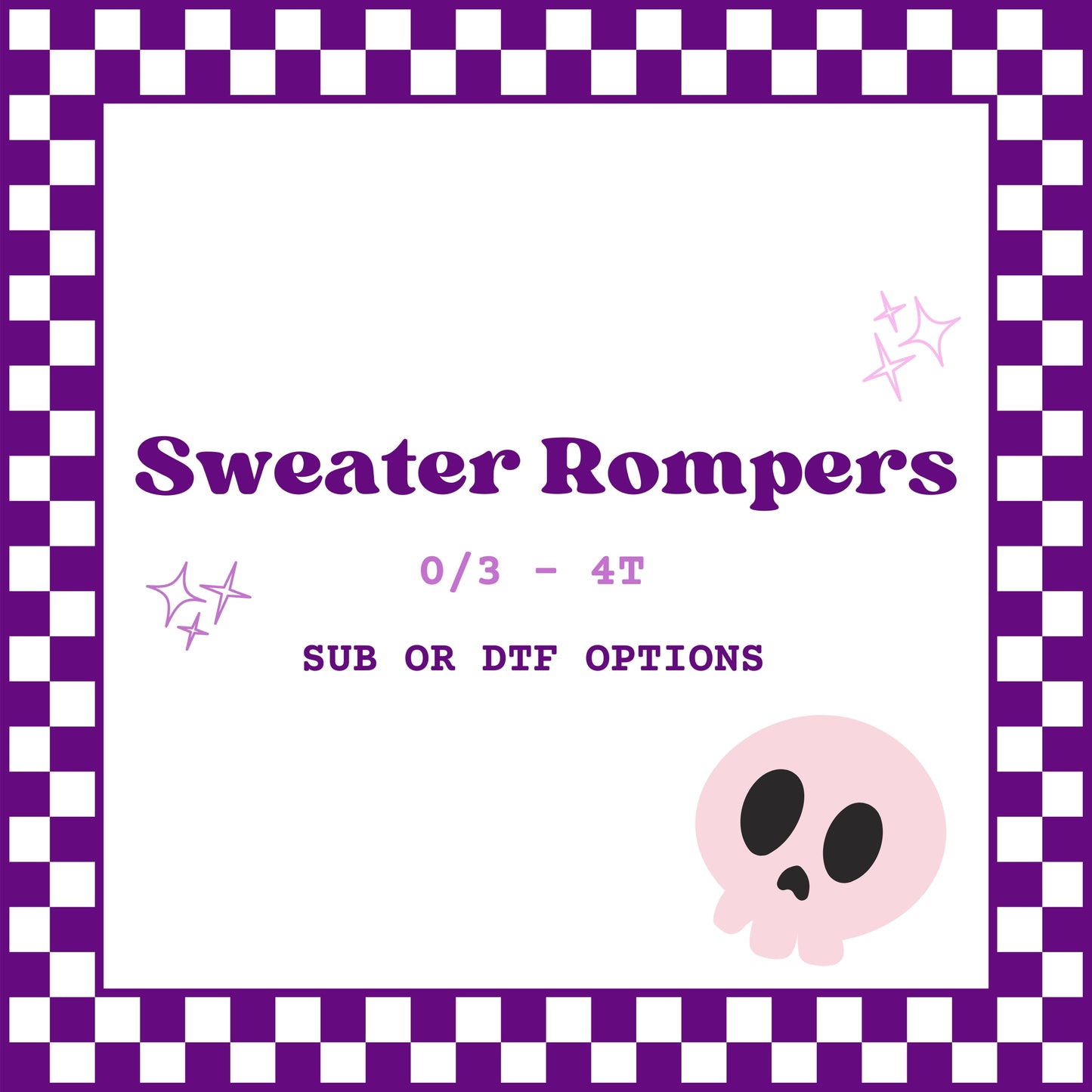 Sweater Rompers (SPOOKY)