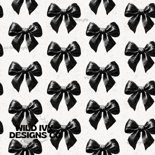 Monochrome Ribbon Bows