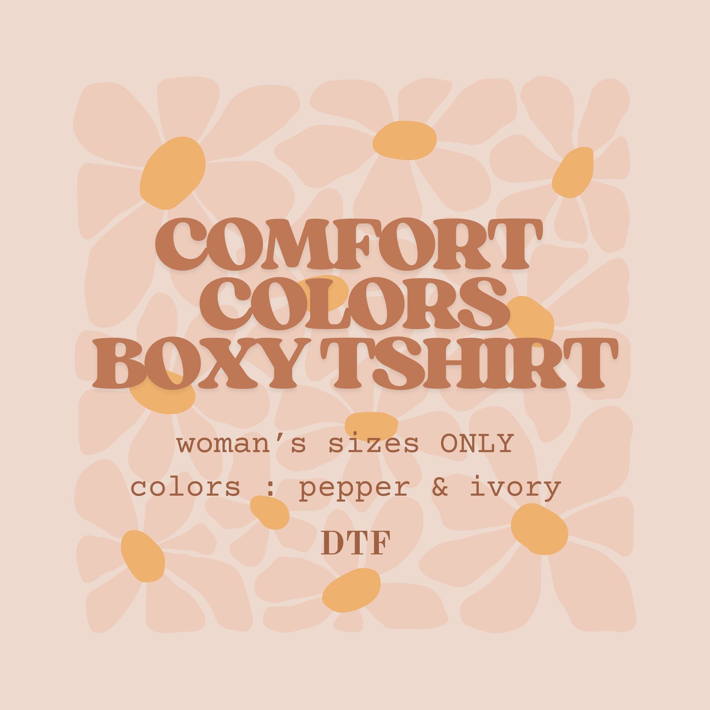 Comfort Colors Womans Boxy (BOHO)