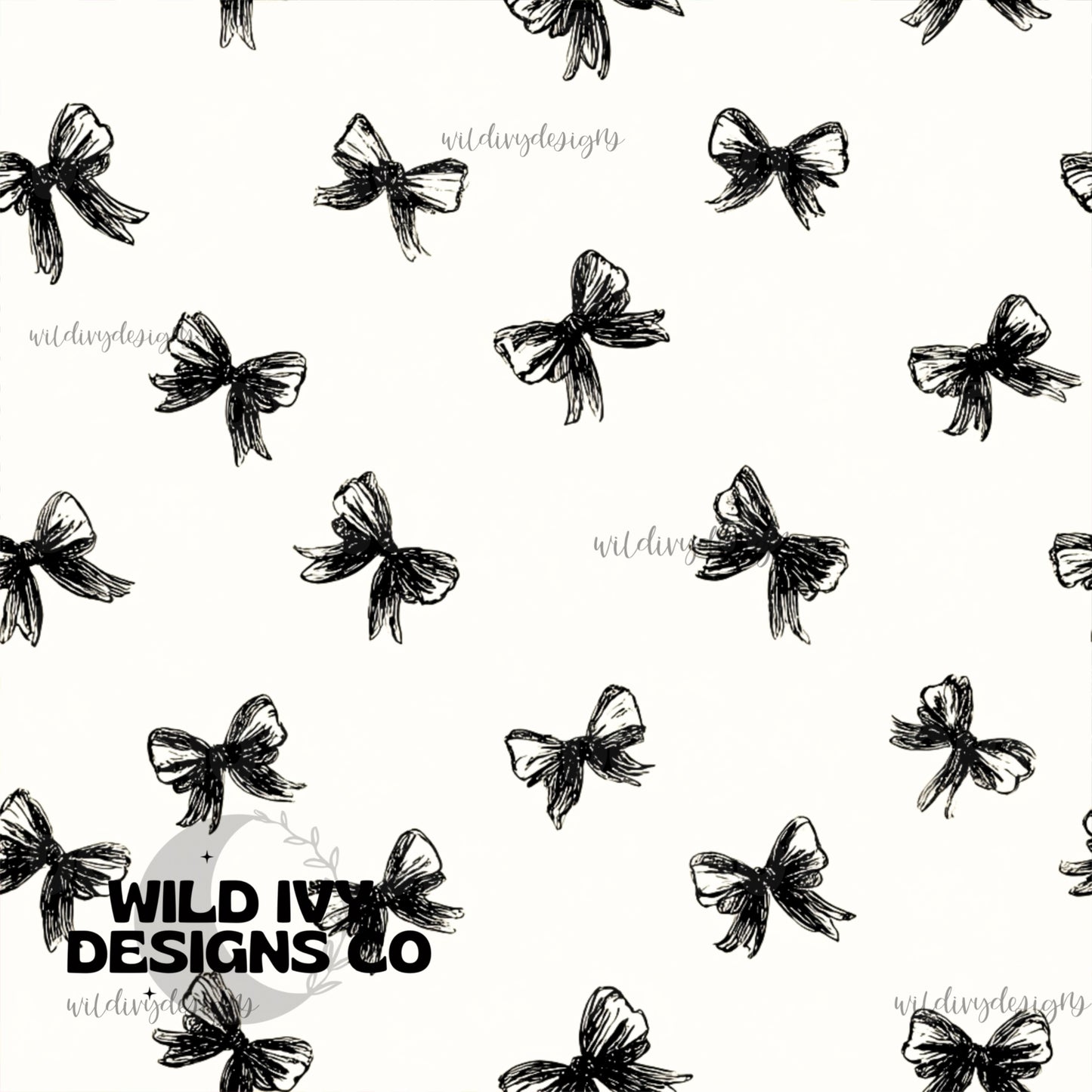 Monochrome Dainty Bows