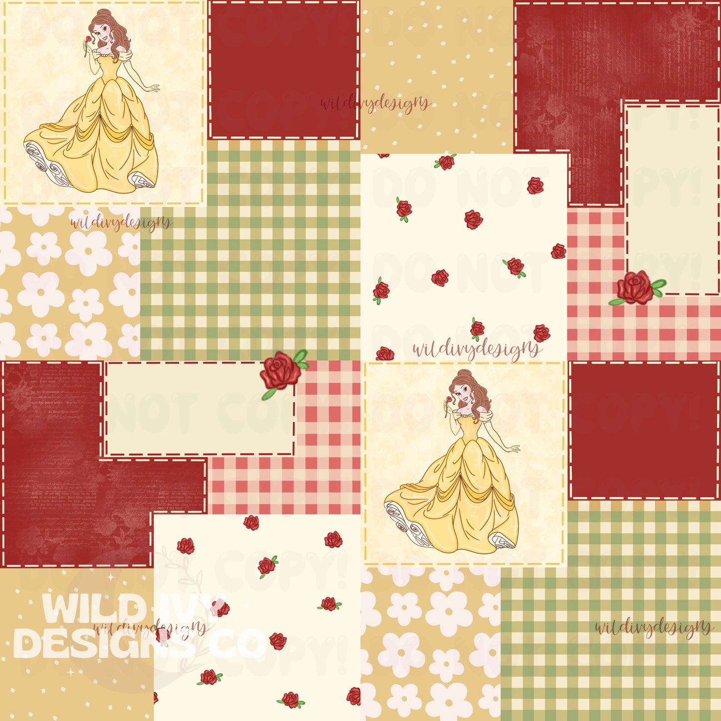 Wilting Rose Princess Patchwork