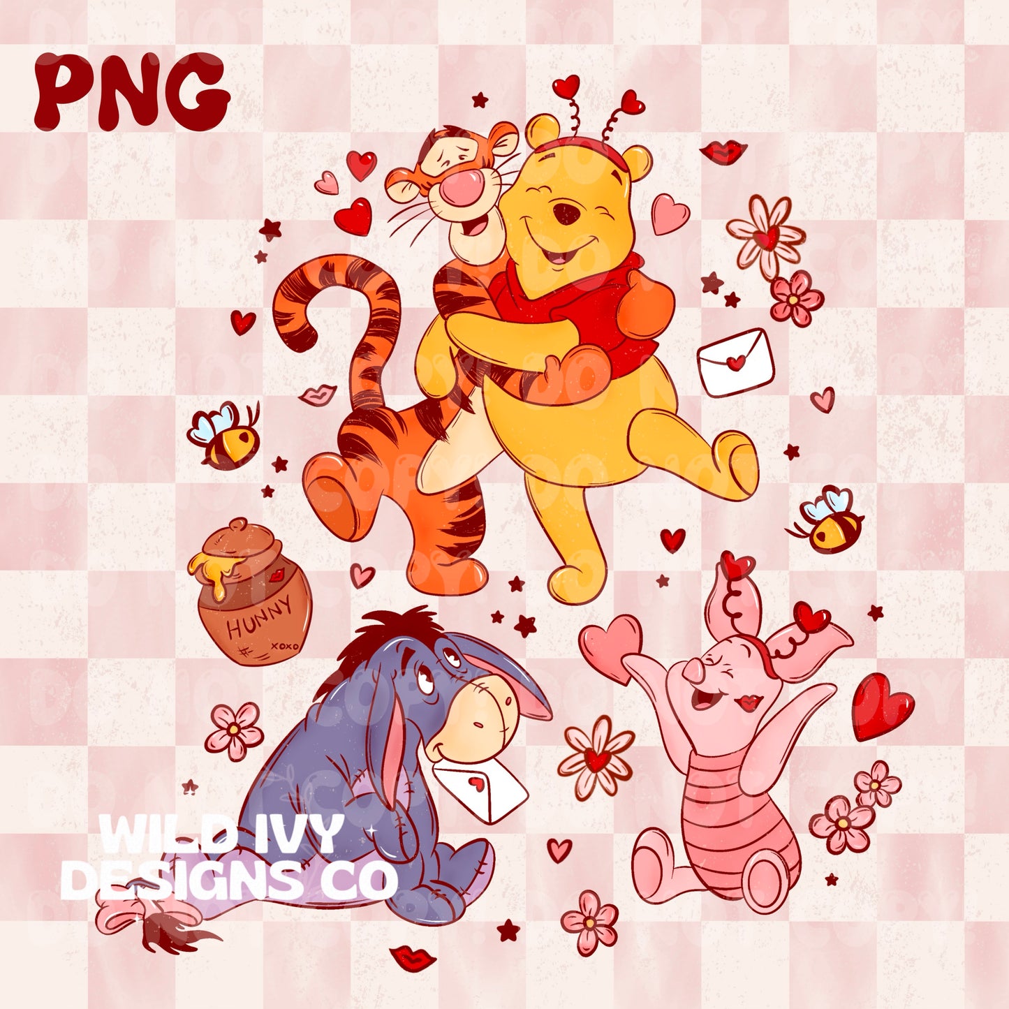 Vday Hunny Bear & Friends PNG