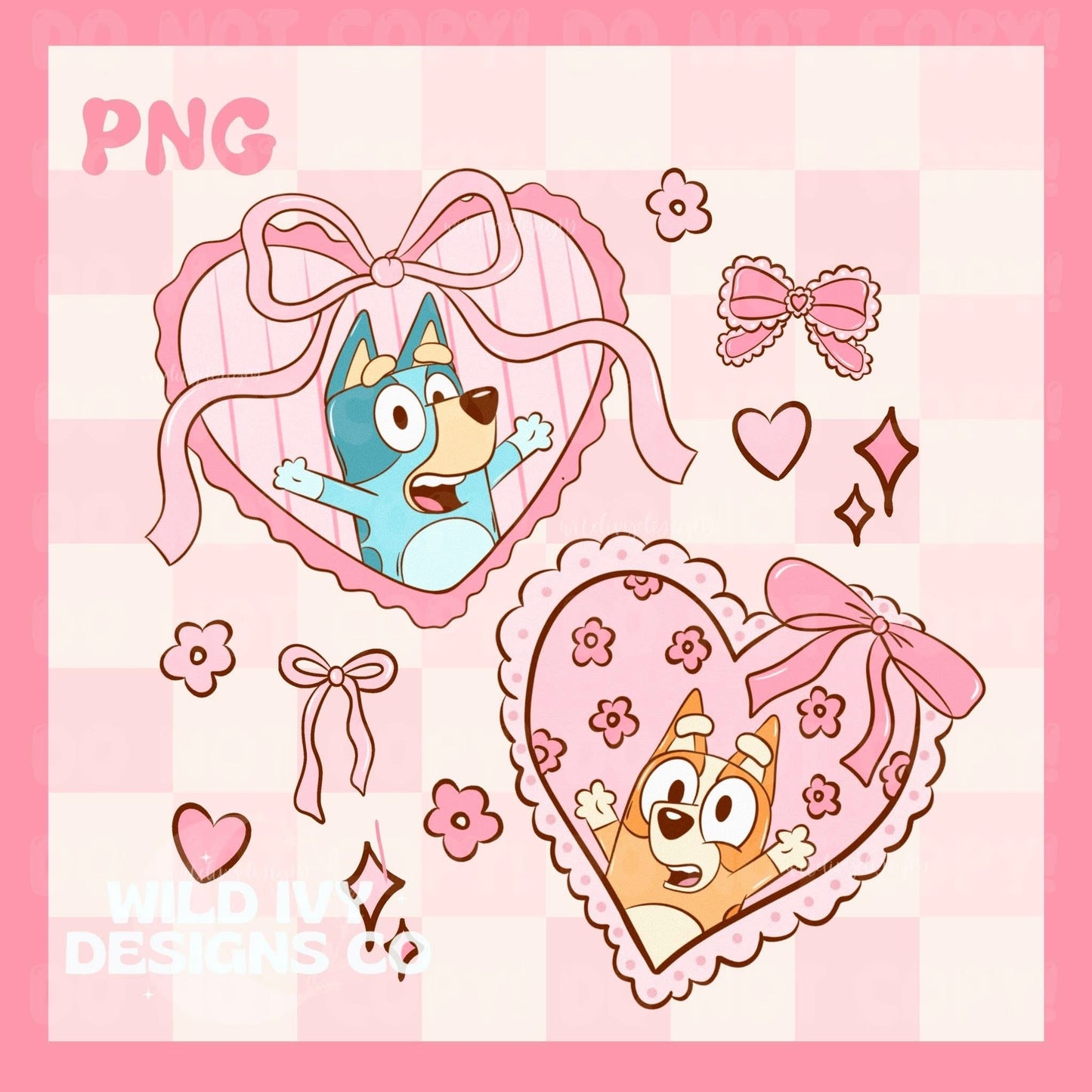 Coquette Vday Dogs PNG