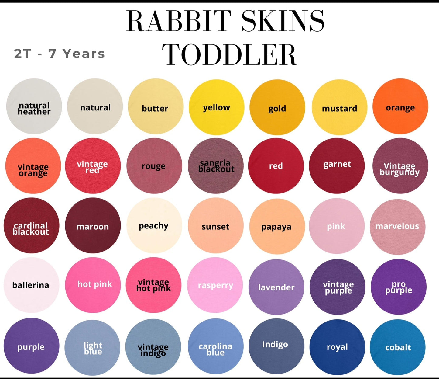 Infant - Toddler Cotton Tees Rabbit Skins (BAND)