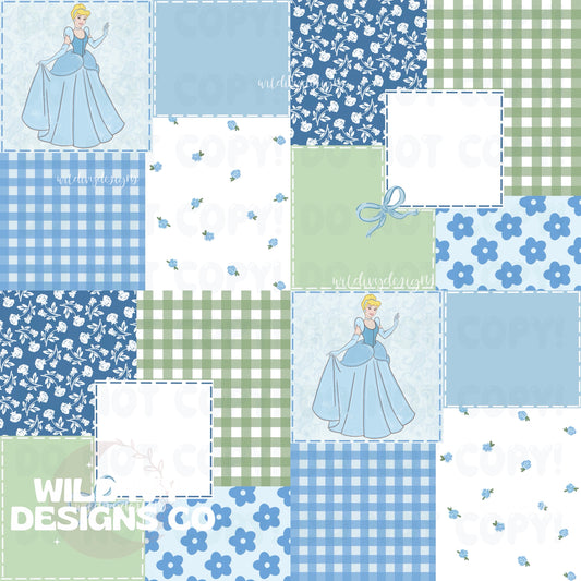 Glass Slipper Princess Patchwork