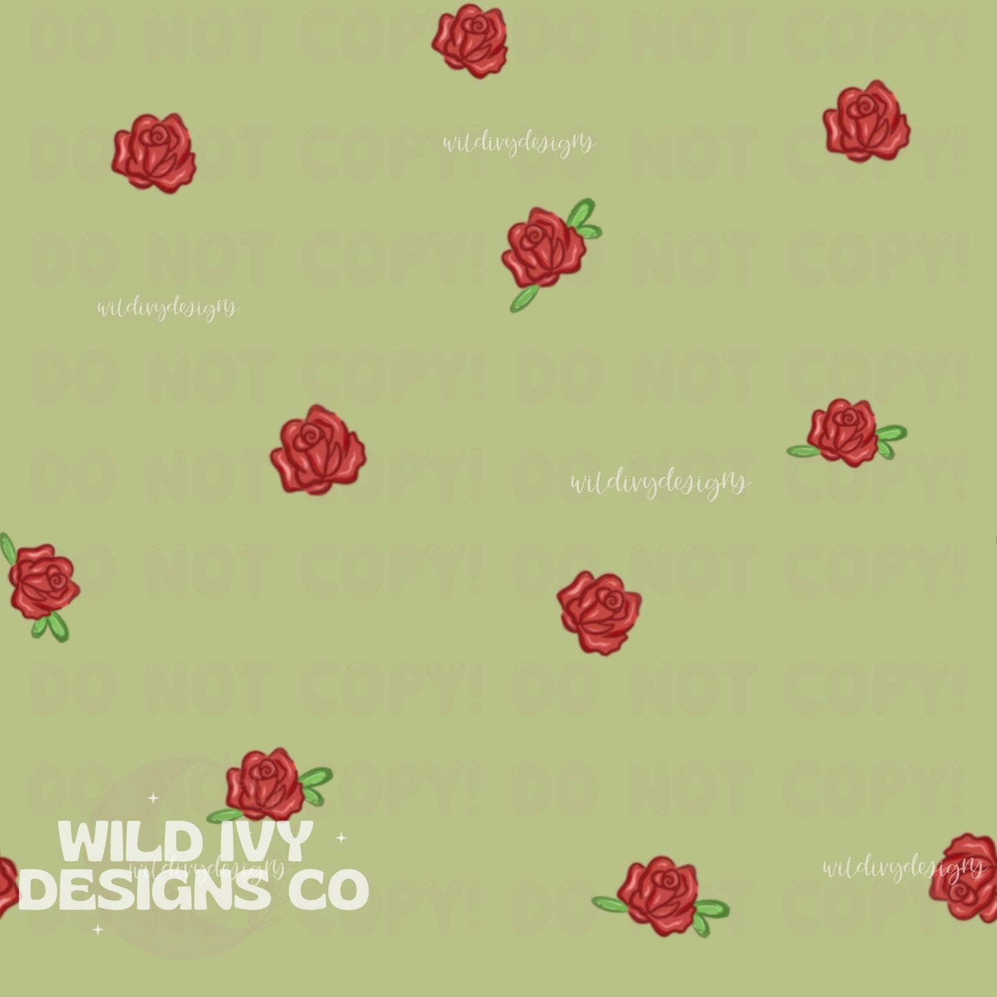 Wilting Red Rose Princess Cords (4 Colorway Options)