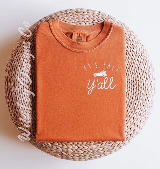 It’s Fall Yall Truck (Pocket / Black Font Option)