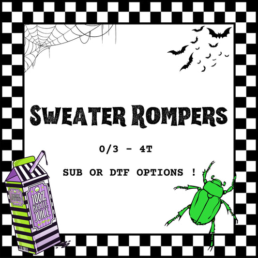 Sweater Rompers (SUB & DTF)