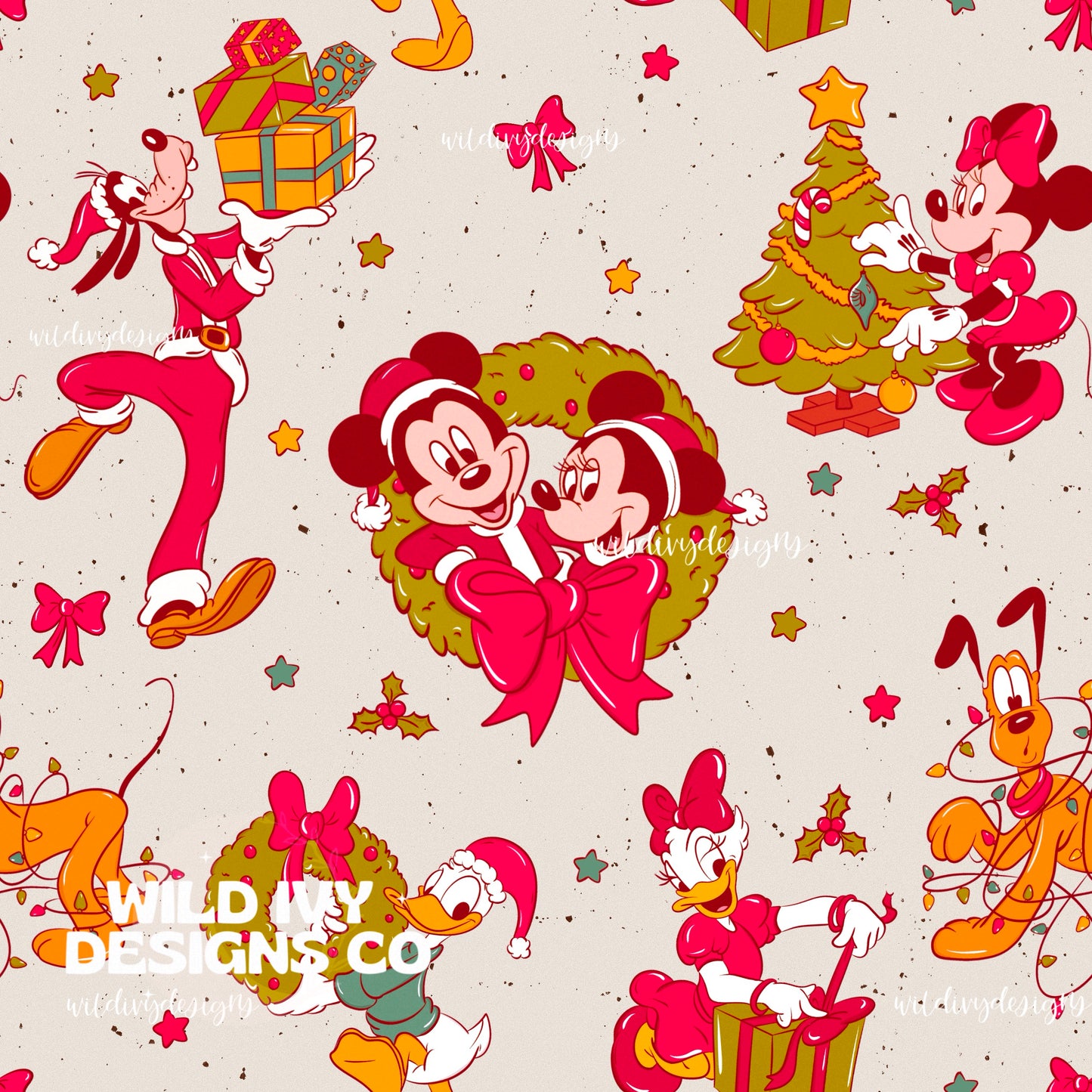 Christmas Magical Friends RETRO PINK