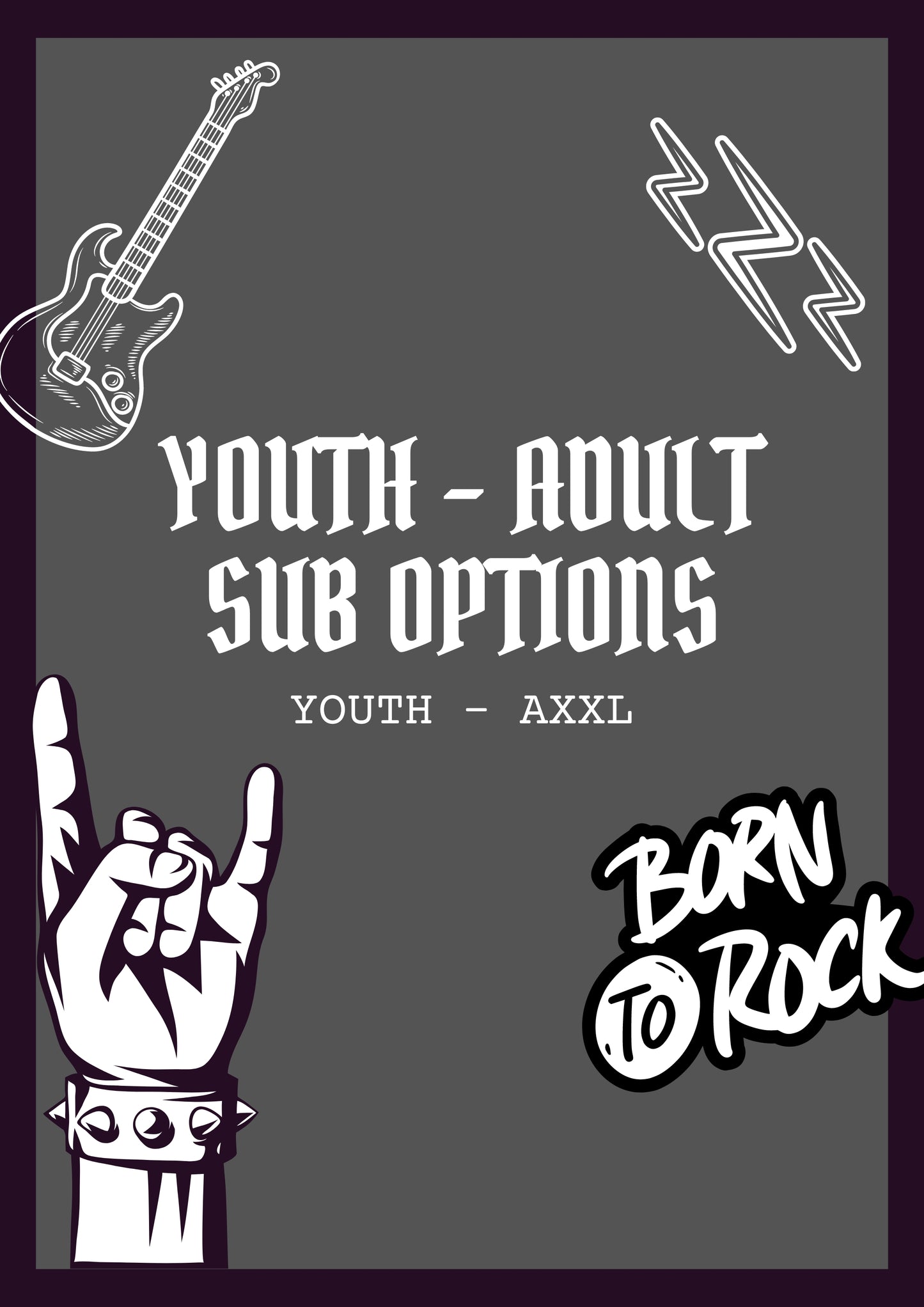 Youth - Adult XXL Sub Tees (BAND)