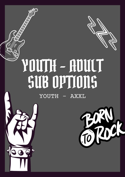 Youth - Adult XXL Sub Tees (BAND)