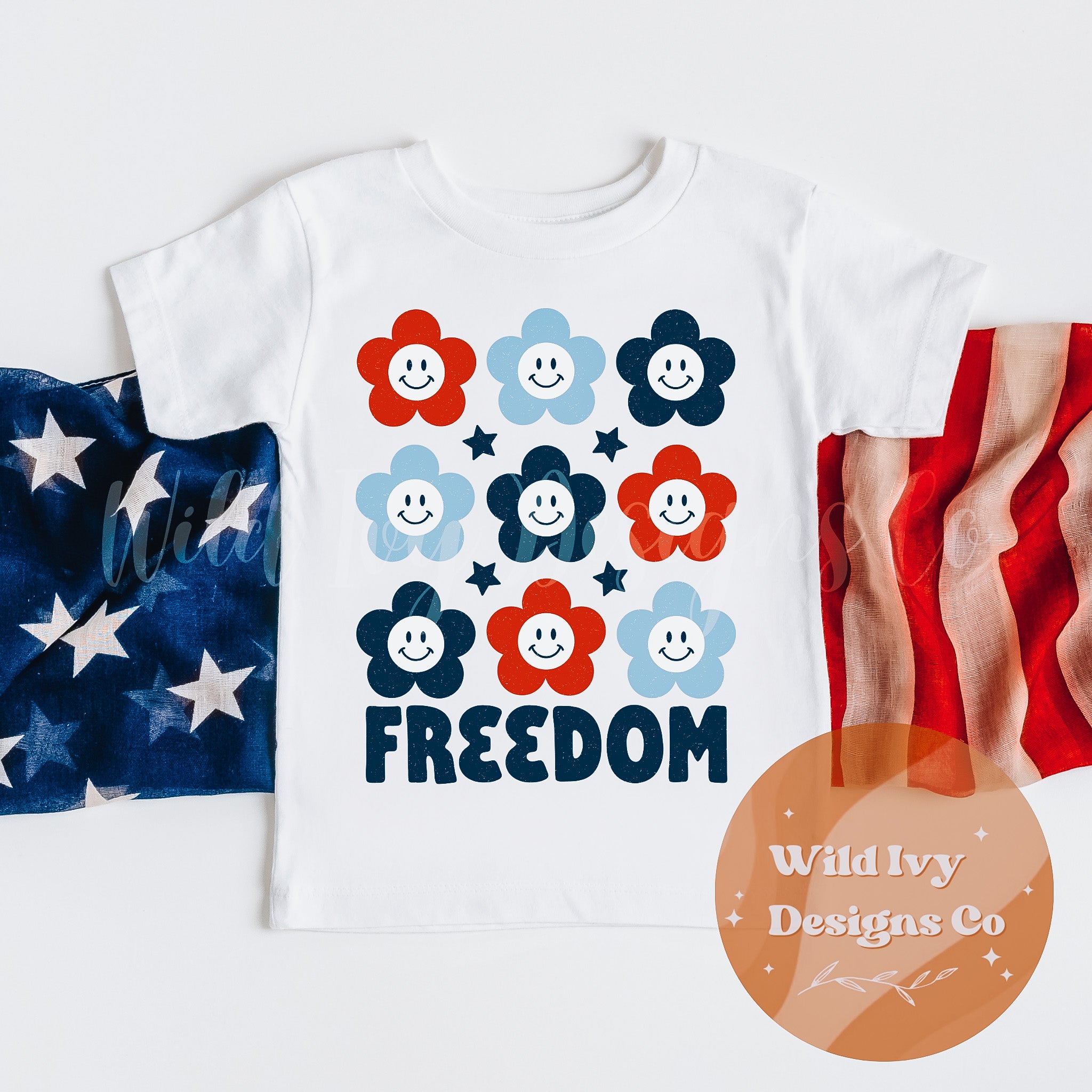 Freedom Smiley Flowers – Wildivydesignsco