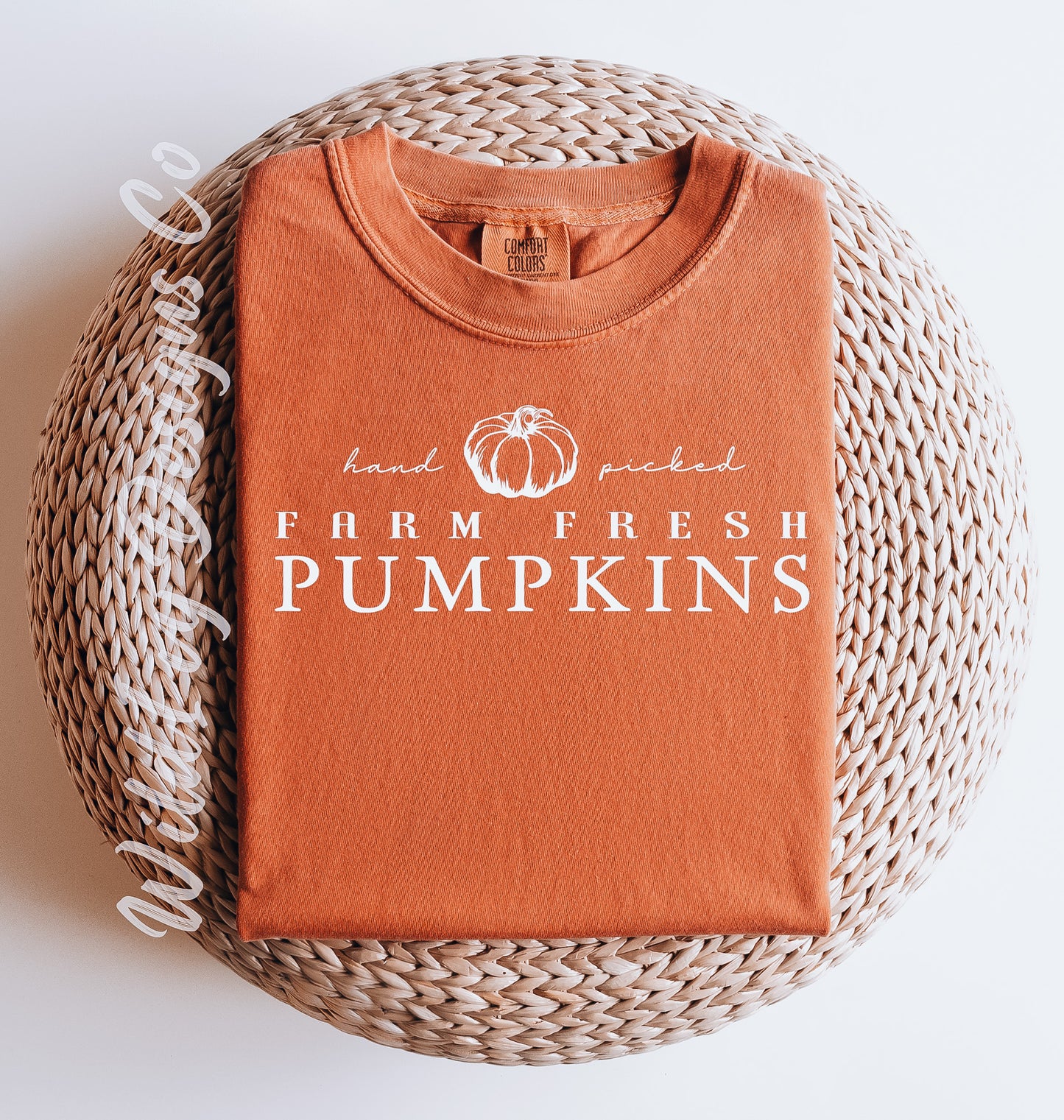 Hand Picked Farm Fresh Pumpkins (black font option)