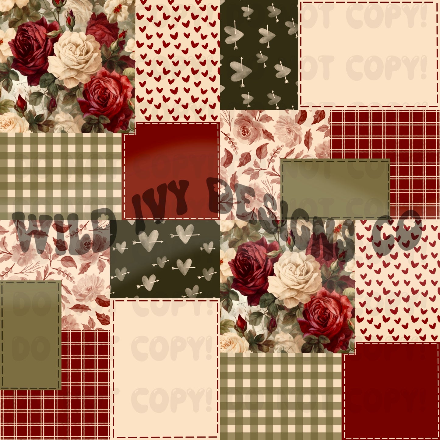 Vintage Rose Patchwork