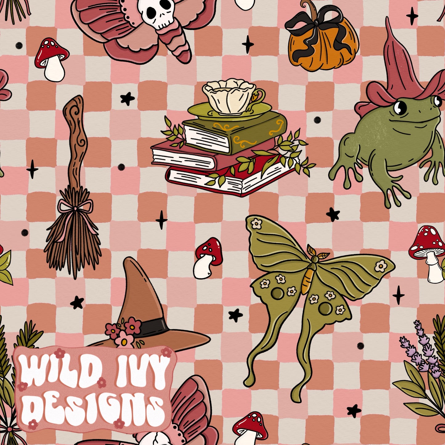 COTTAGE WITCHY MOTHS & FROG