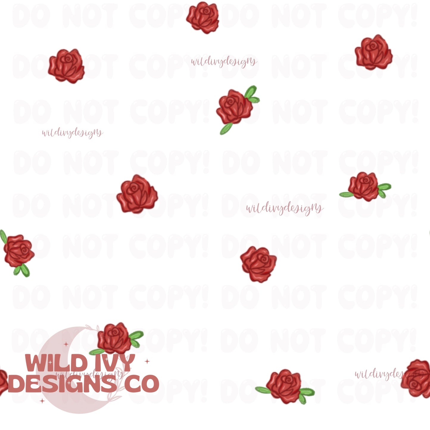 Wilting Red Rose Princess Cords (4 Colorway Options)