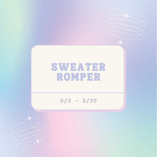 Sweater Rompers (SPRING)