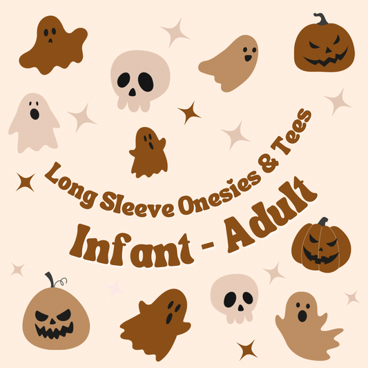 Long Sleeve Tshirts & Onesies (Infant-Adult)