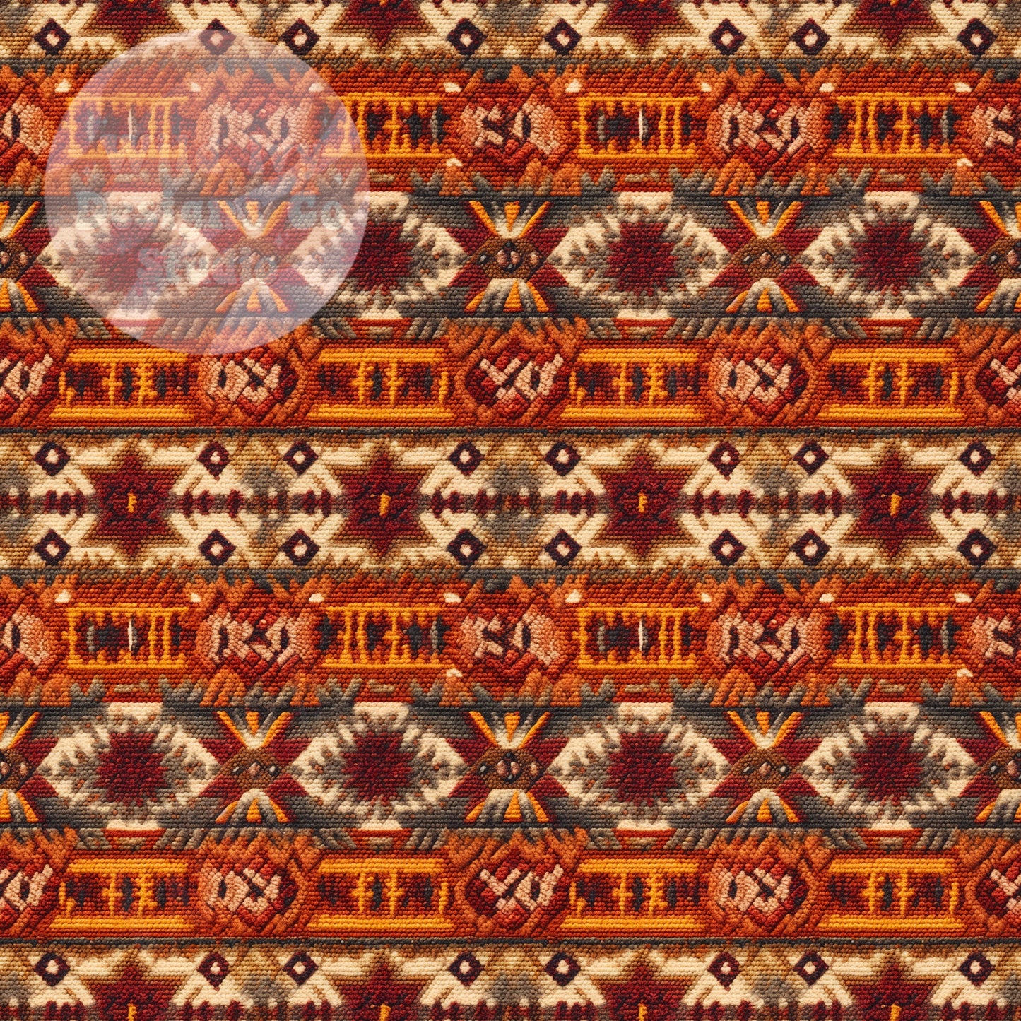 Embroidery Fall Western Rug