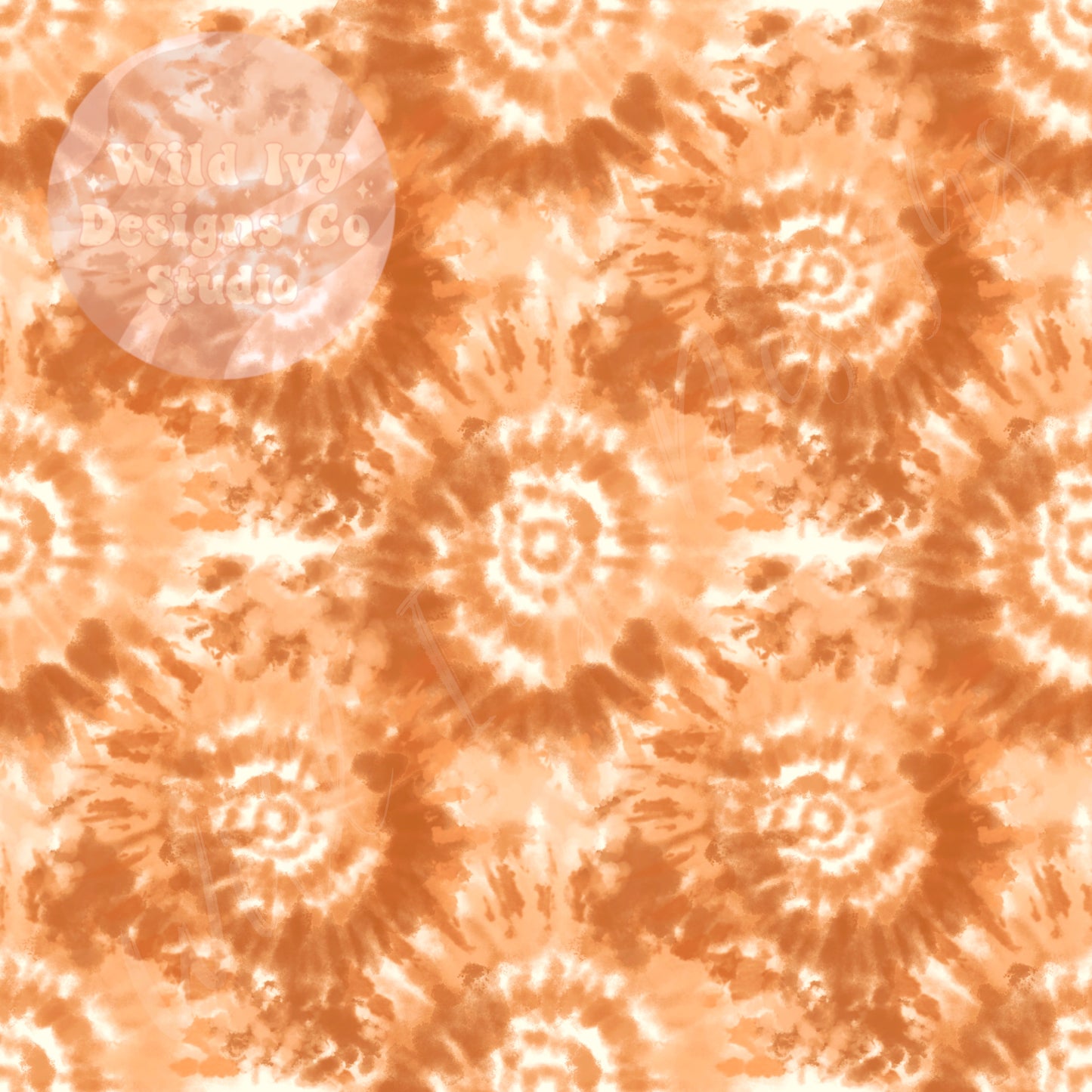 Orange Fall Tie Dye