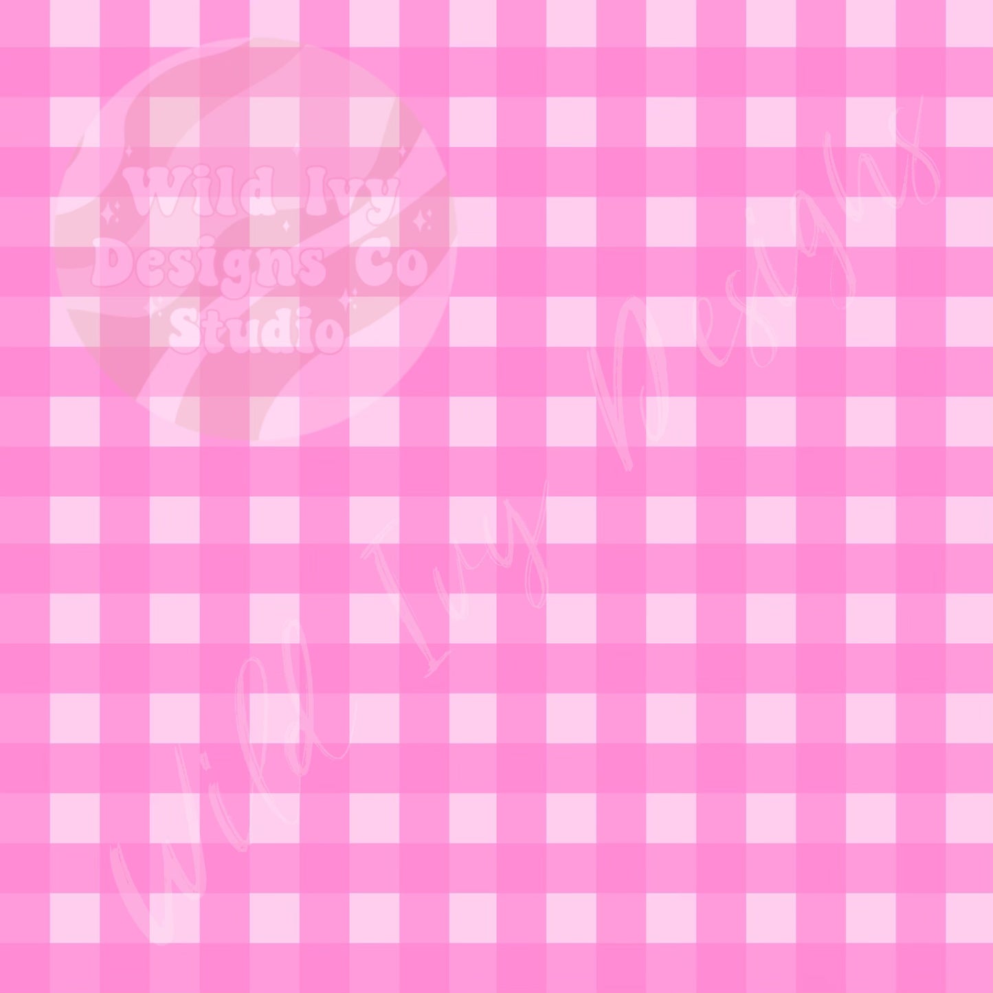 Light Pink Barb Gingham Cord