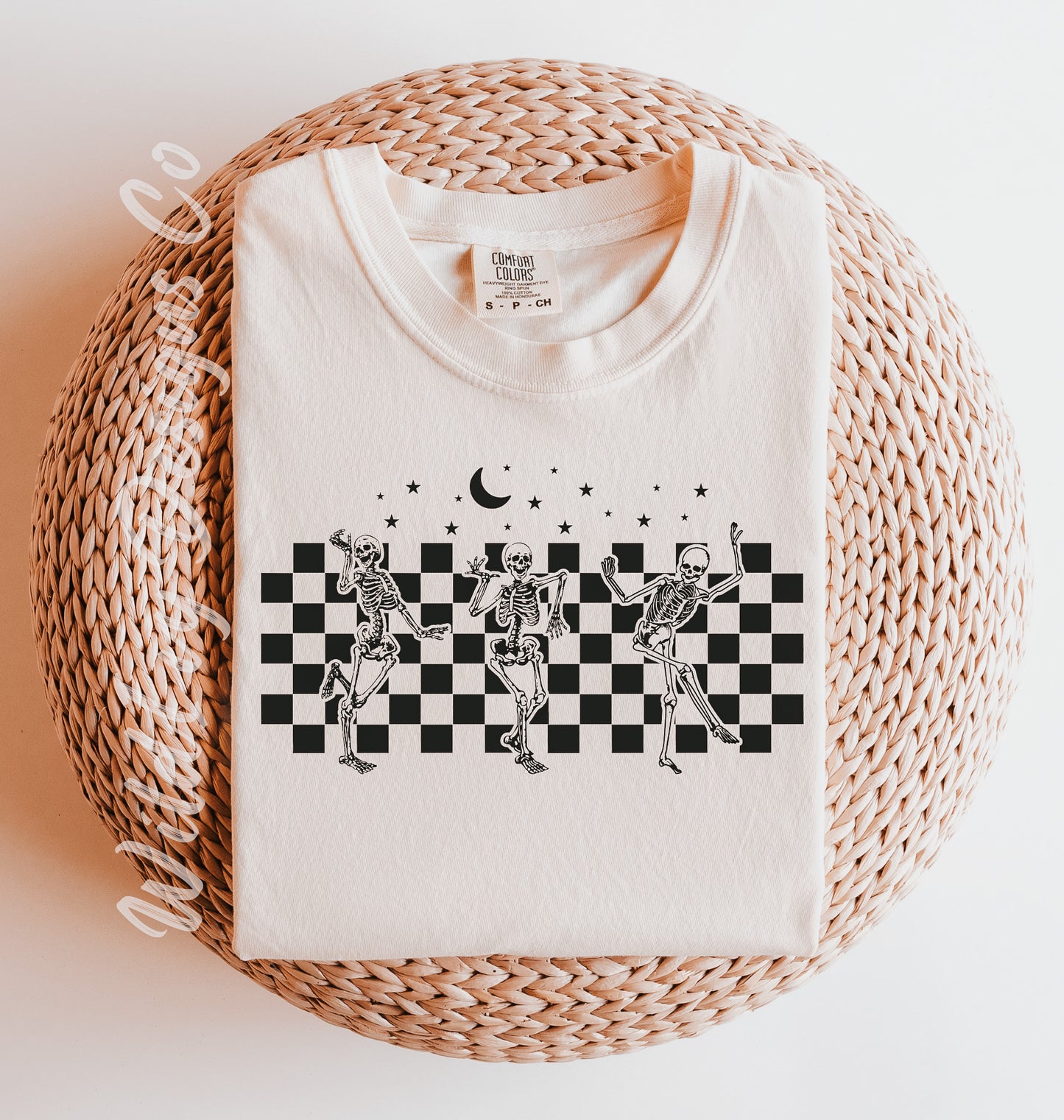 Checkered Dancing Skellys (Black)
