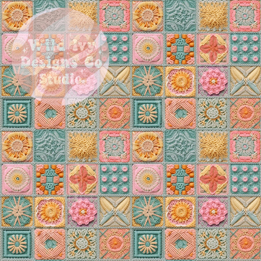 Groovy Embroidery Patchwork