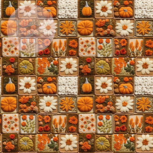 Cottagecore Fall Botanical Quilt 1