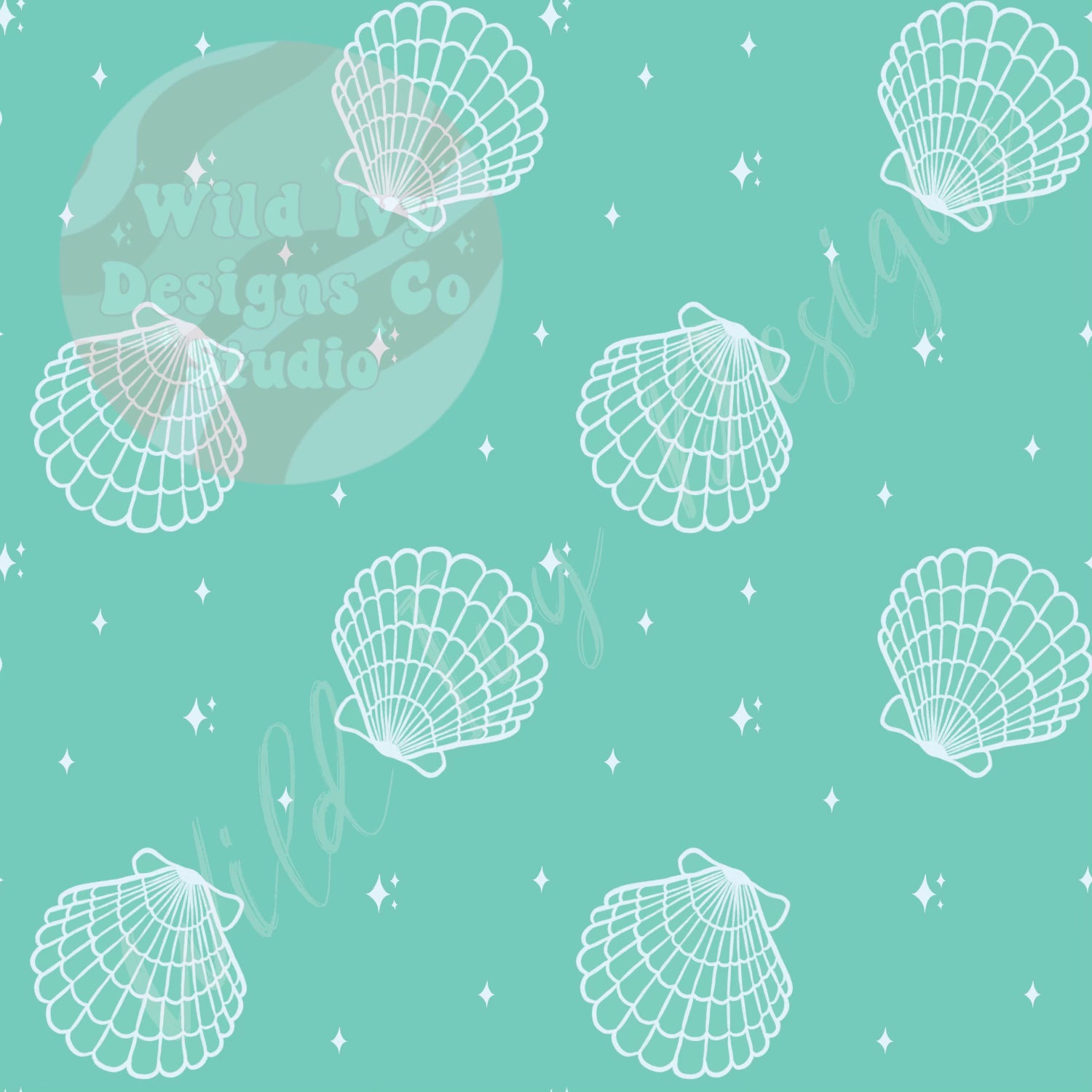 Teal Shells – Wildivydesignsco