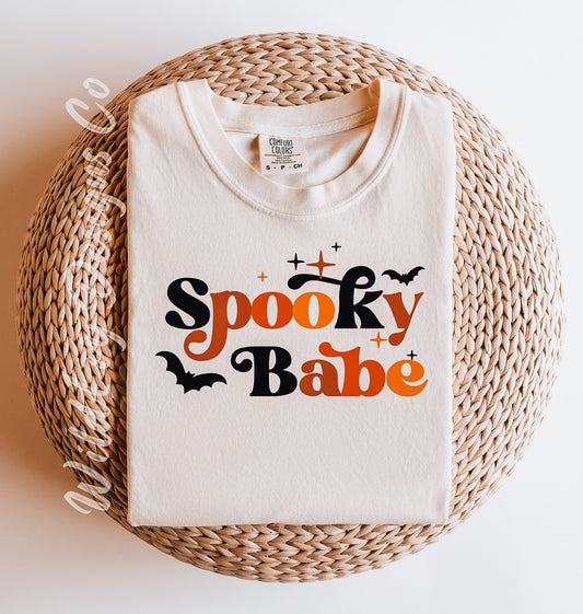Spooky Babe Orange & Black