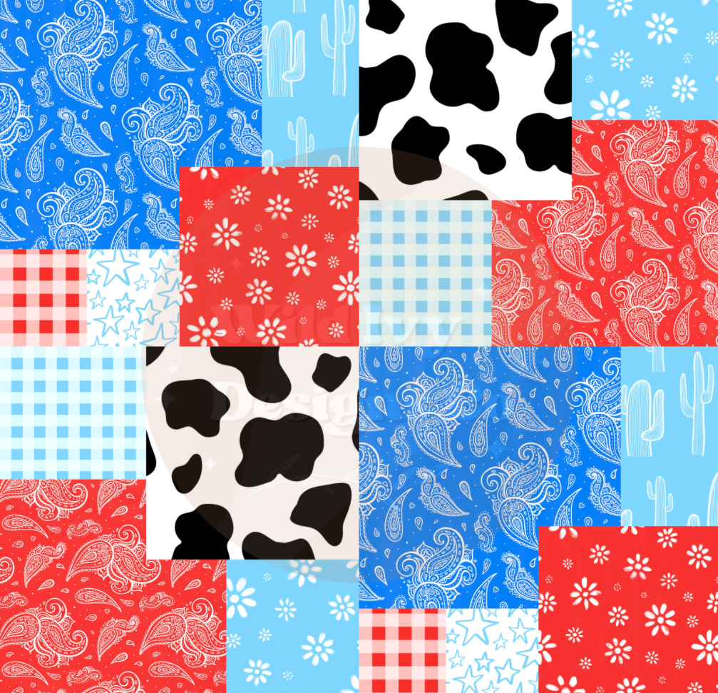 RWB Western Quilt Patchwork (Bright)