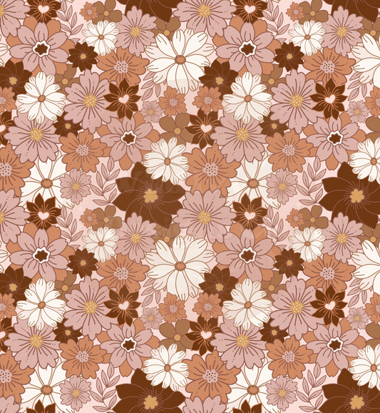 Boho Neutral Floral Seamless File