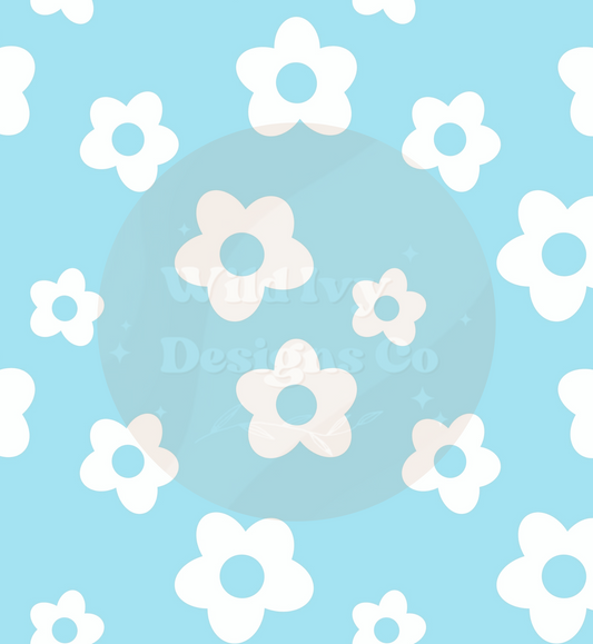 Retro Daisy (Baby Blue)